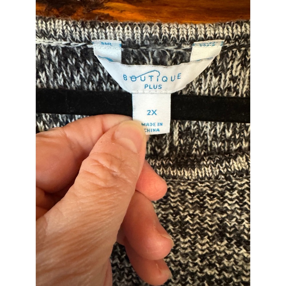 Boutique Plus Acrylic‎ Oversized Tunic Sweater Size 2X - Picture 6 of 7